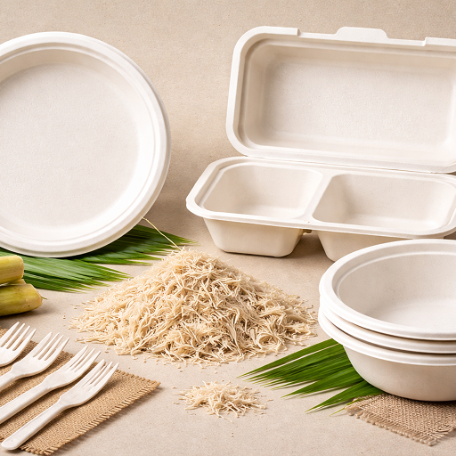 Bagasse pulp fibers